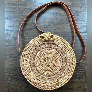 Rattan Crossbody Bag